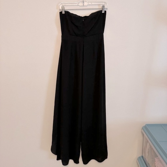 Lulus Thriving Black Strapless Tulip Leg Jumpsuit S - Picture 5 of 7